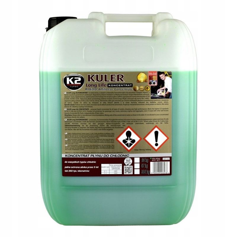 Płyn do chłodnic kuler 23kg konc zielony - K2 MELLE MELW416Z
