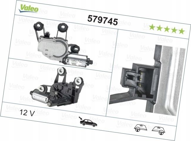 Silnik wycieraczek tylnych - VALEO 579745