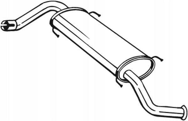 Tłumik układu wydechowego tył - BOSAL BOS281-873