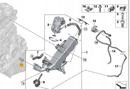 Uszczelka zaworu egr - OE 55583122