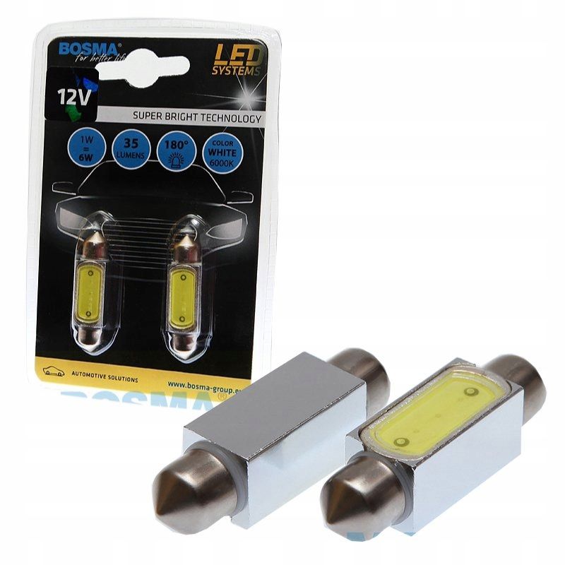 Led 12v sv8,5 10x39 1xsmd mega led biala - BOSMA LED3673