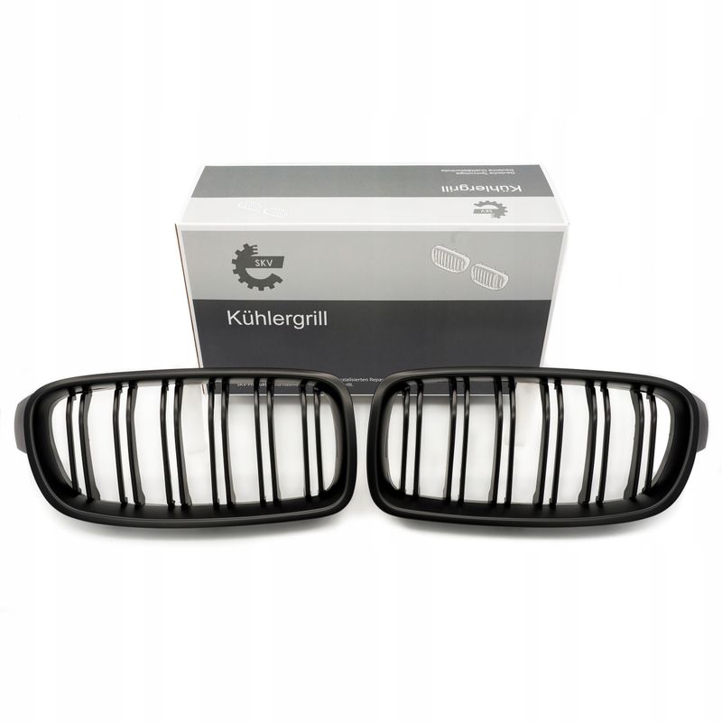 Grill bmw podwójna listwa, czarny mat, bmw 3 f30 - SKV 66SKV126