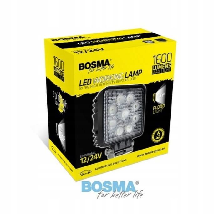 Lampa robocza LED 12/24V 9xLED - BOSMA LED6100