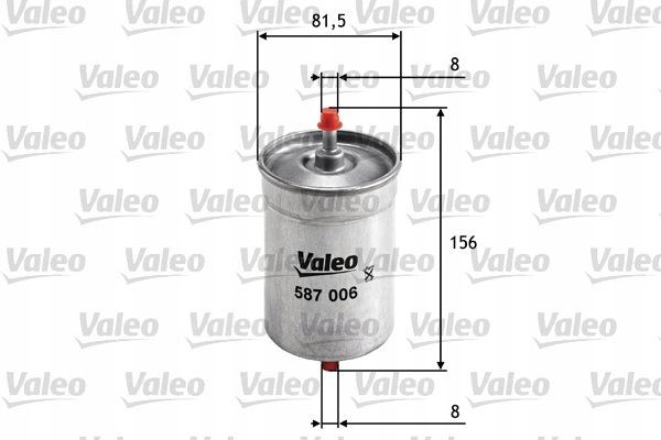 Filtr paliwa przepływowy - VALEO 587006