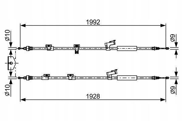 Linka hamulcowa - BOSCH 1 987 482 494