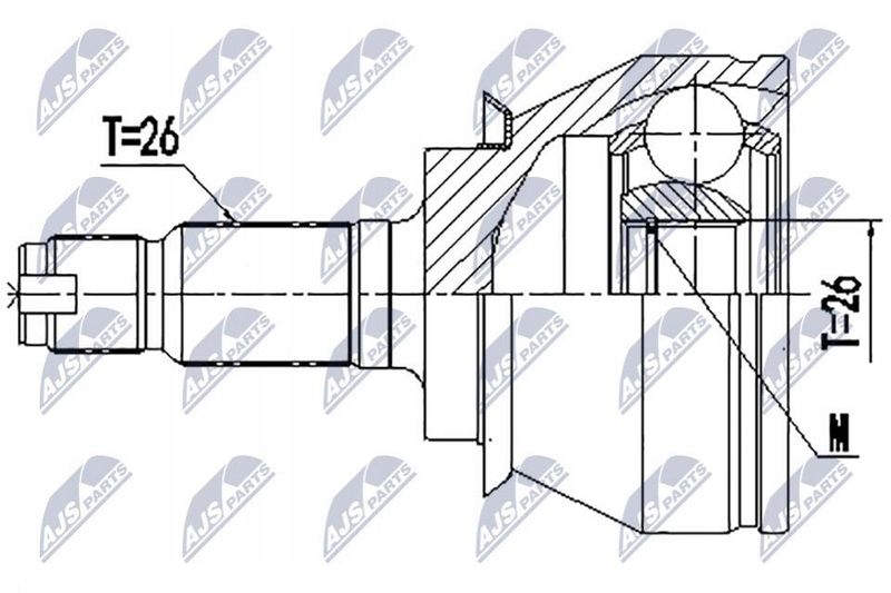 Przegub zewnętrzny - NTY NPZ-BM-020