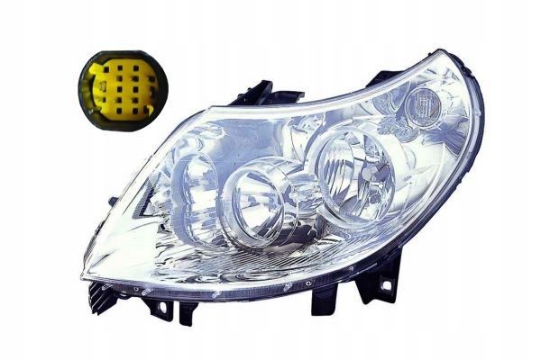 Reflektor prawy ducato jumper boxer 06-10 - DEPO 552-1124R-LD-EM