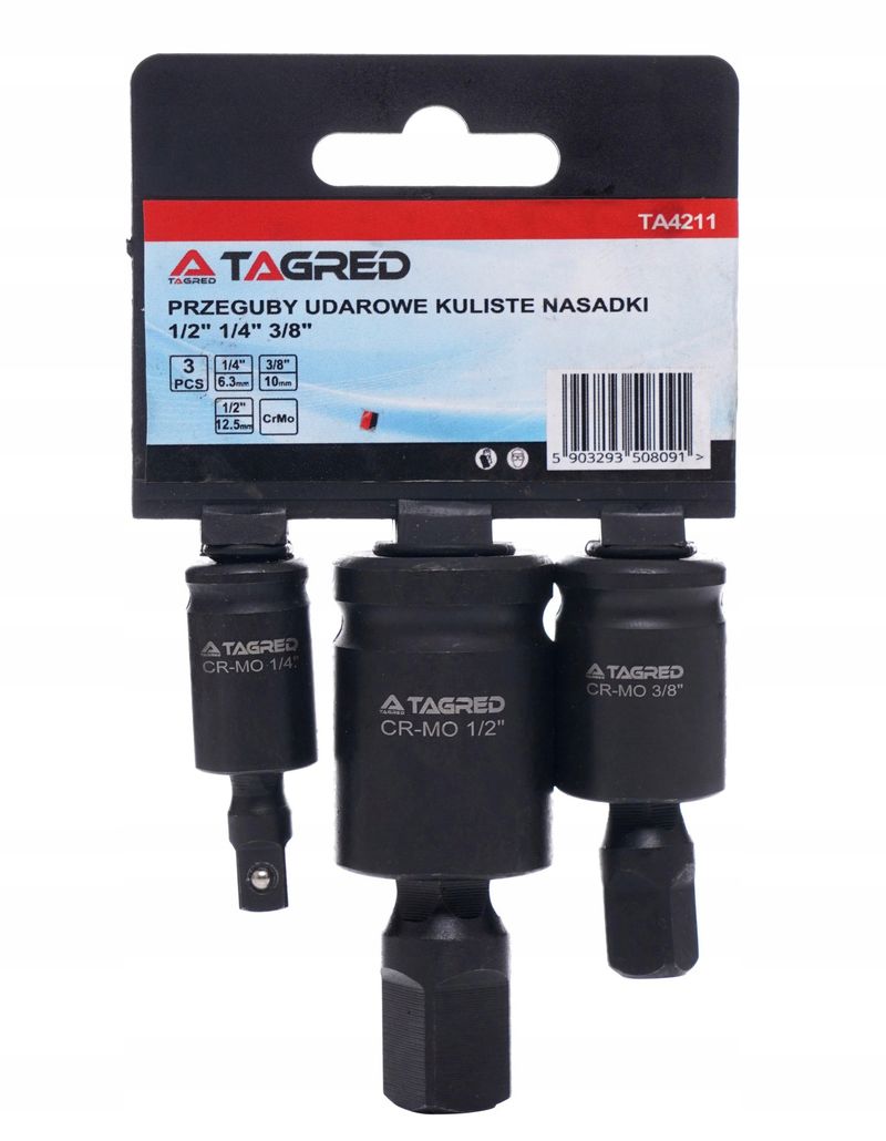 Przeguby udarowe 1/2"1/4"3/8" - TAGRED TA4211