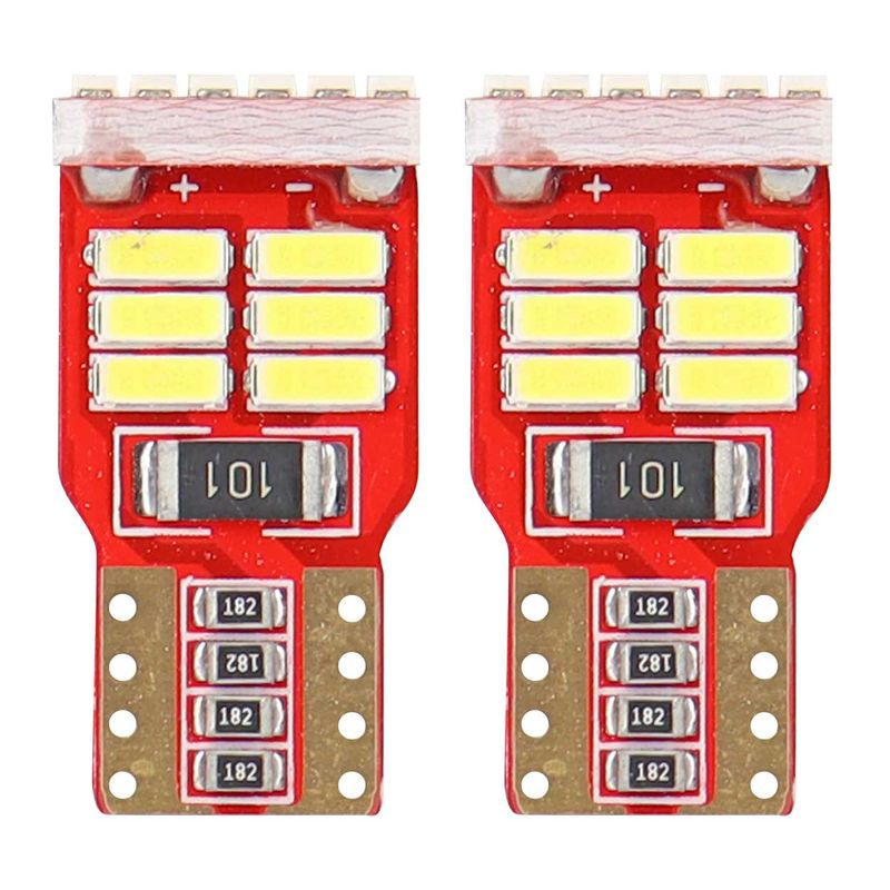 Żarówki LED CANBUS 18SMD 4014 T10e W5W White 12V - AMIO AMI01286