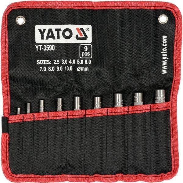 Zestaw Przebijaków do Skóry 9 Części - YATO YATYT-3590