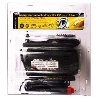 Kompresor samochodowy 12v 250 psi - 18ba - VIRAGE AMT93-015