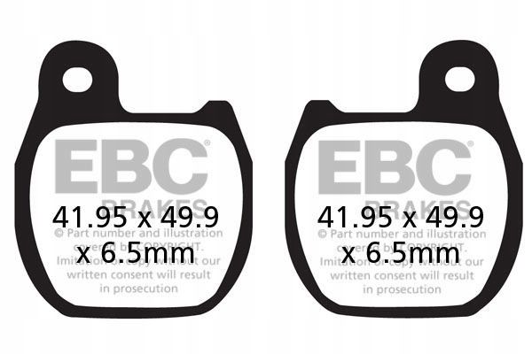 Klocki hamulcowe. moto. - EBC Brakes FA624TT
