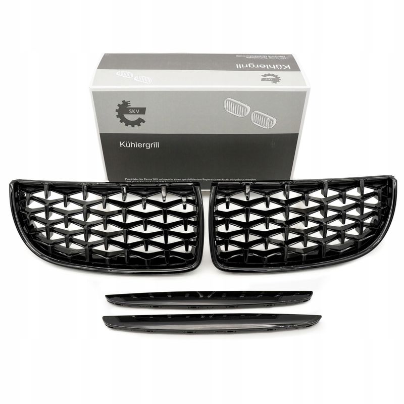 Grill bmw diament, czarny połysk, bmw 3 e90 - SKV 66SKV093