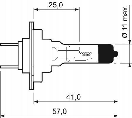 Zarowka h7 +50% light - VALEO 032519