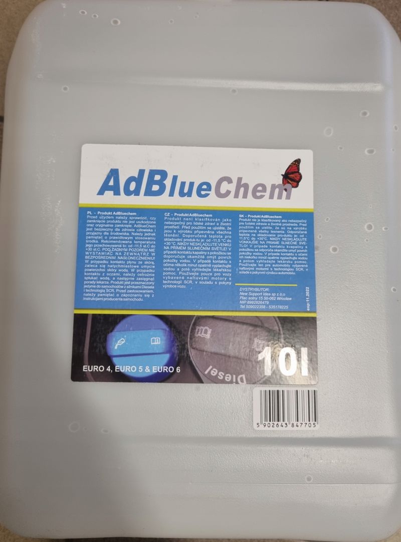 Płyn adblue 10l z lejkiem - PROTEC ADBLUE