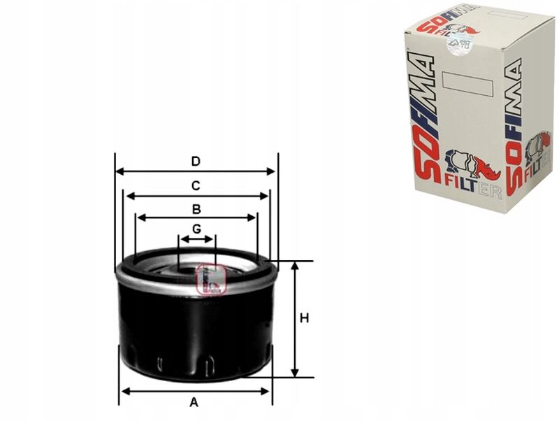 Filtr oleju - SOFIMA S4030R