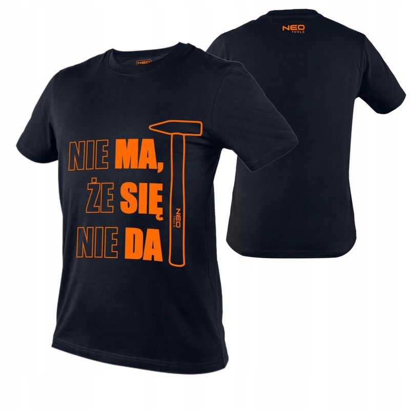 T-shirt z nadrukiem ma sie da rozm l - NEO 81-642-L