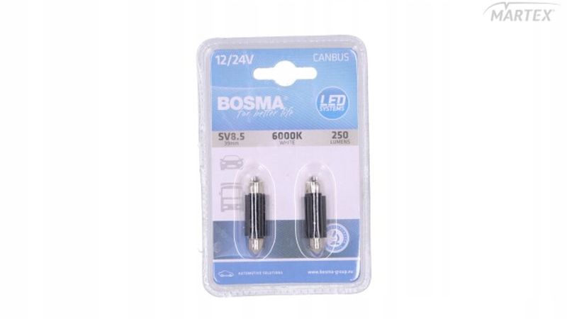 Led 12/24v 1xled smd1860 sv8,5 13x39mm b - BOSMA LED7442