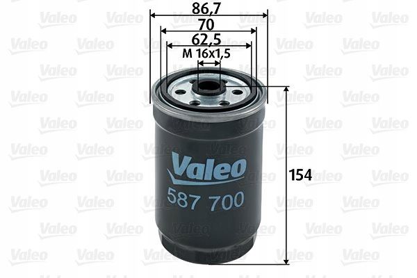 Filtr paliwa diesel puszkowy - VALEO 587700