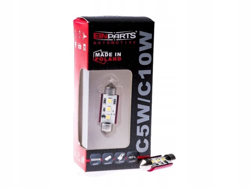 Zarowka  12v c10w 39mm 3smd 2835 samsung EPLP03
